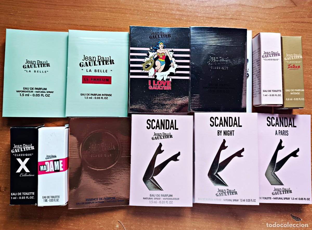 Miniaturas de perfumes antiguos: Lote muestras perfumes Jean Paul Gaultier mujer