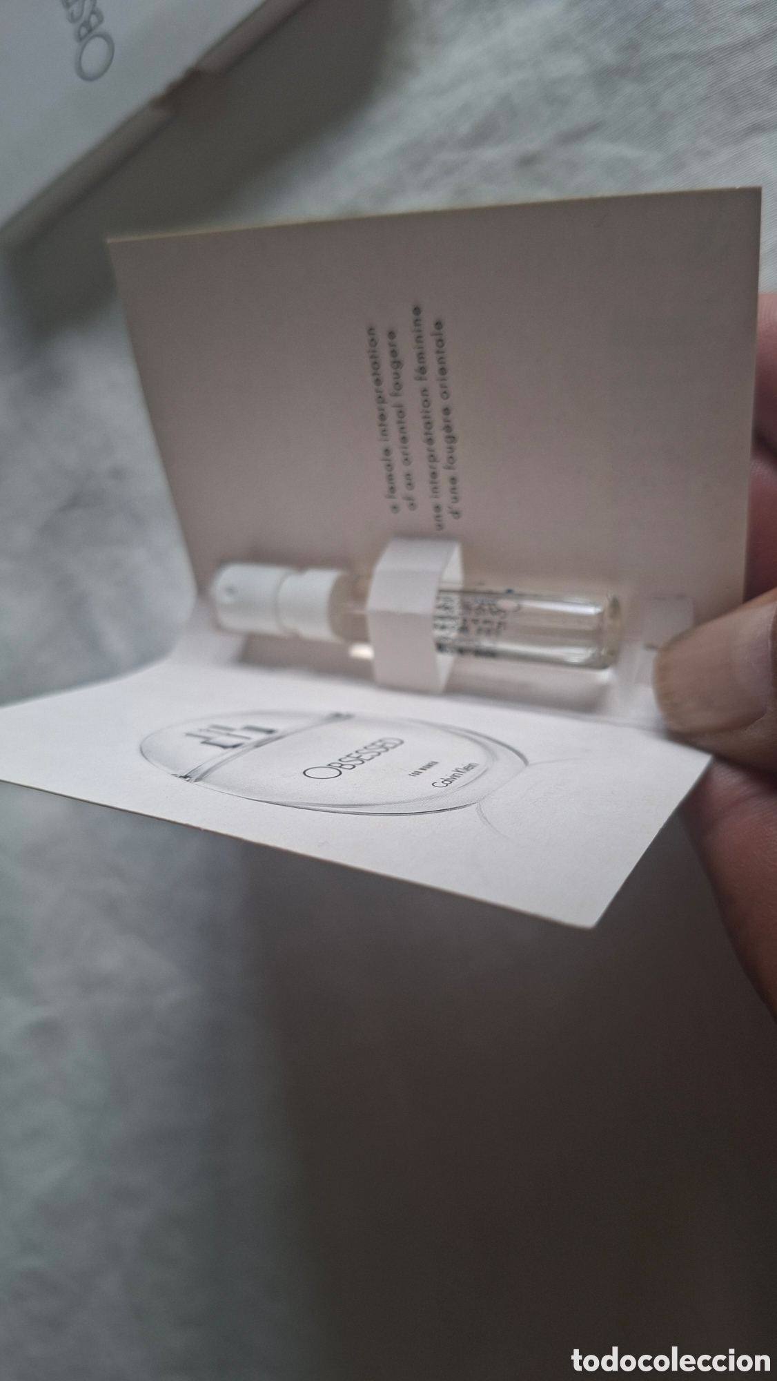 Miniaturas de perfumes antiguos: 2 Muestras OBSESSED. Calvin Klein - Foto 3