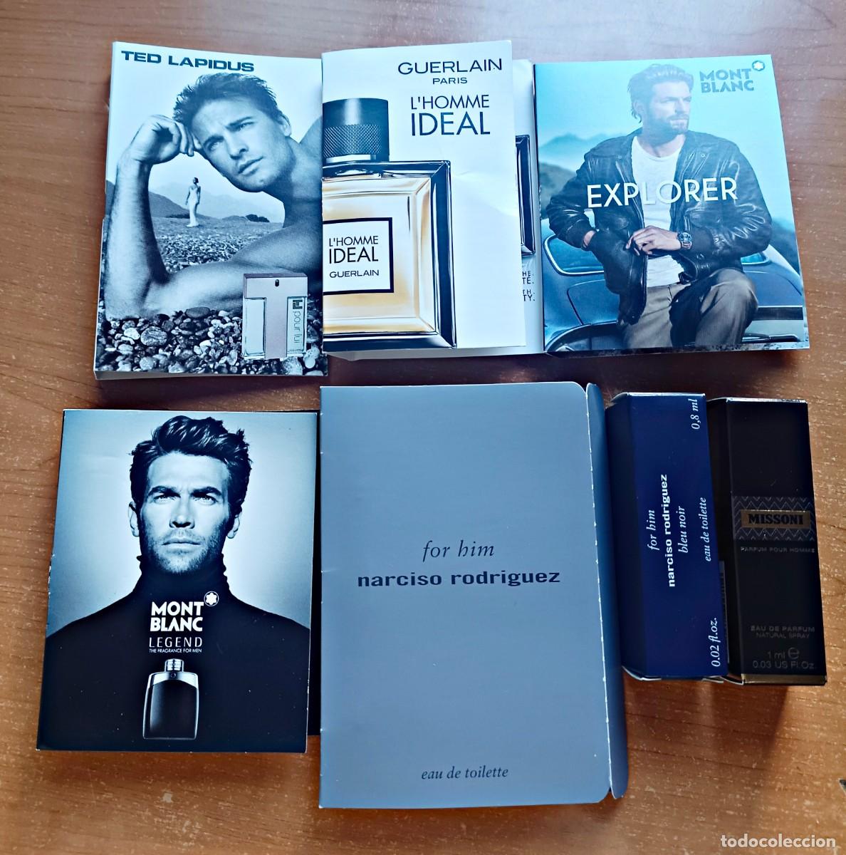 Miniaturas de perfumes antiguos: Lote muestras perfumes hombre