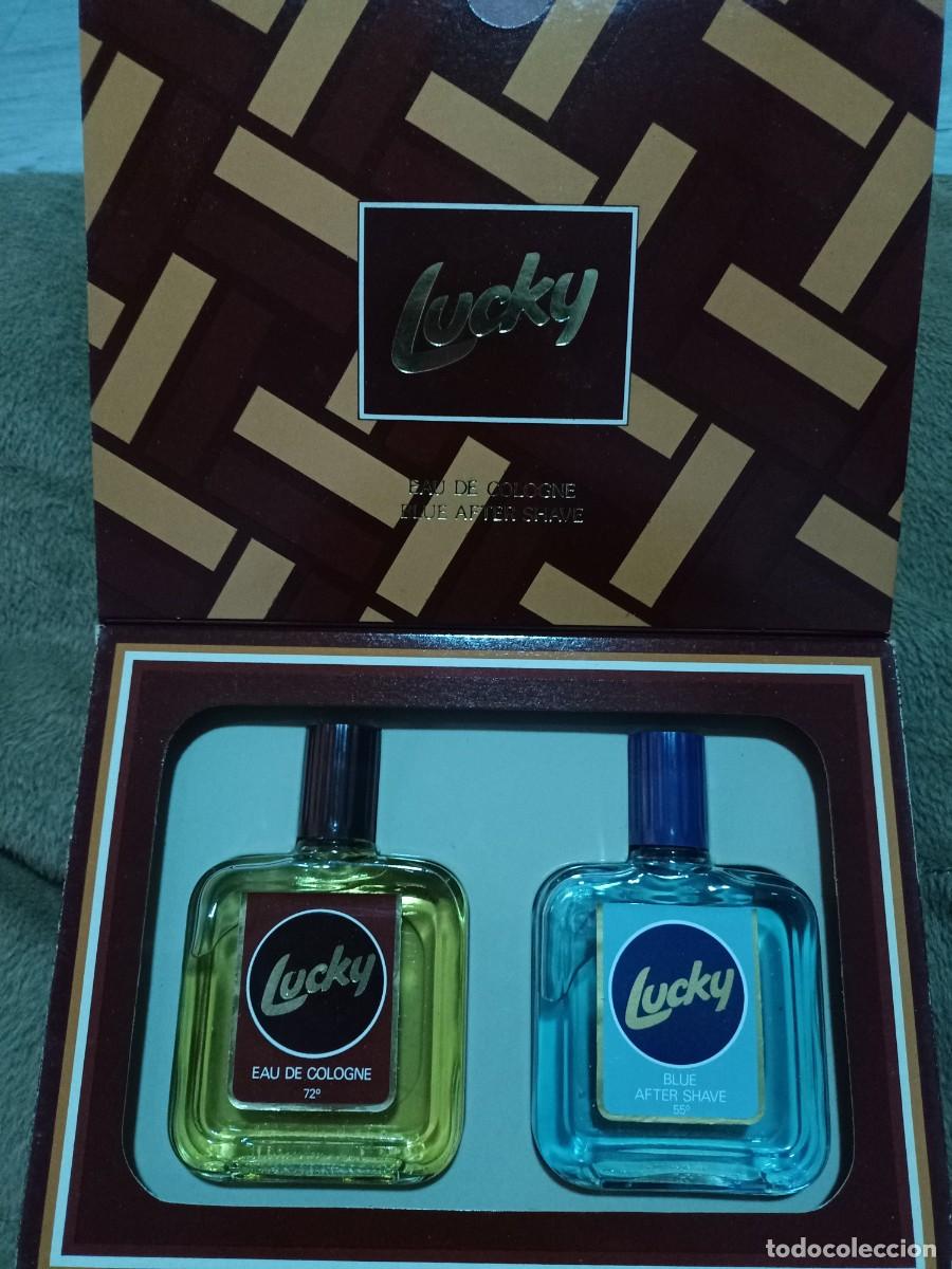 Miniaturas de perfumes antiguos: PACK LUCKY COLONIA Y AFTERSAVE 100ML - Foto 2