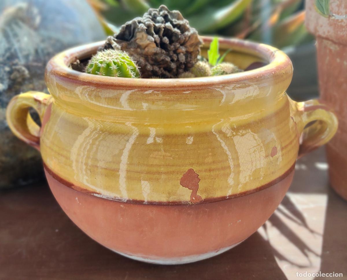 Miniaturas de perfumes antiguos: antigua Olla de barro macetero - Foto 1