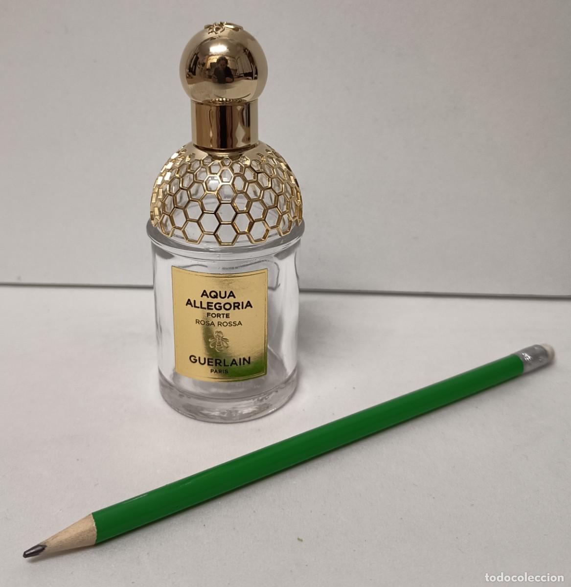 Miniaturas de perfumes antiguos: BOTELLA PERFUME 'AQUA ALLEGORIA ROSA ROSSA' de GUERLAIN (vac&iacute;a).