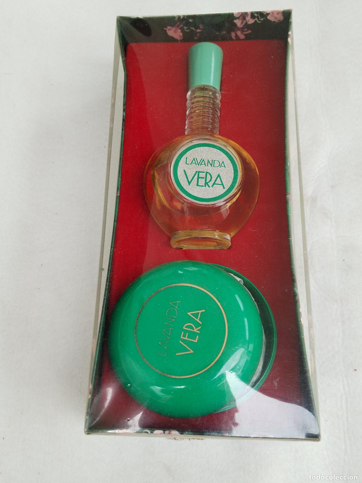 Miniaturas de perfumes antiguos: colonia lavanda vera mas jab&oacute;n