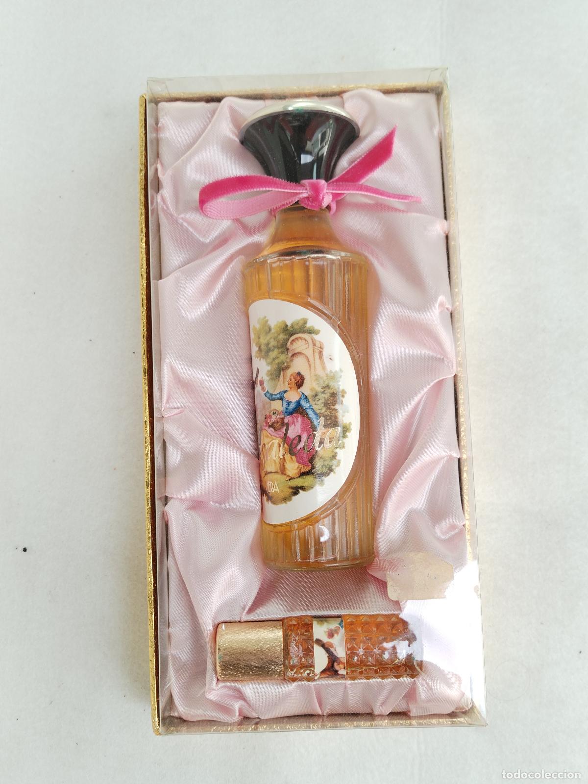 Miniaturas de perfumes antiguos: perfume rosaleda de vera