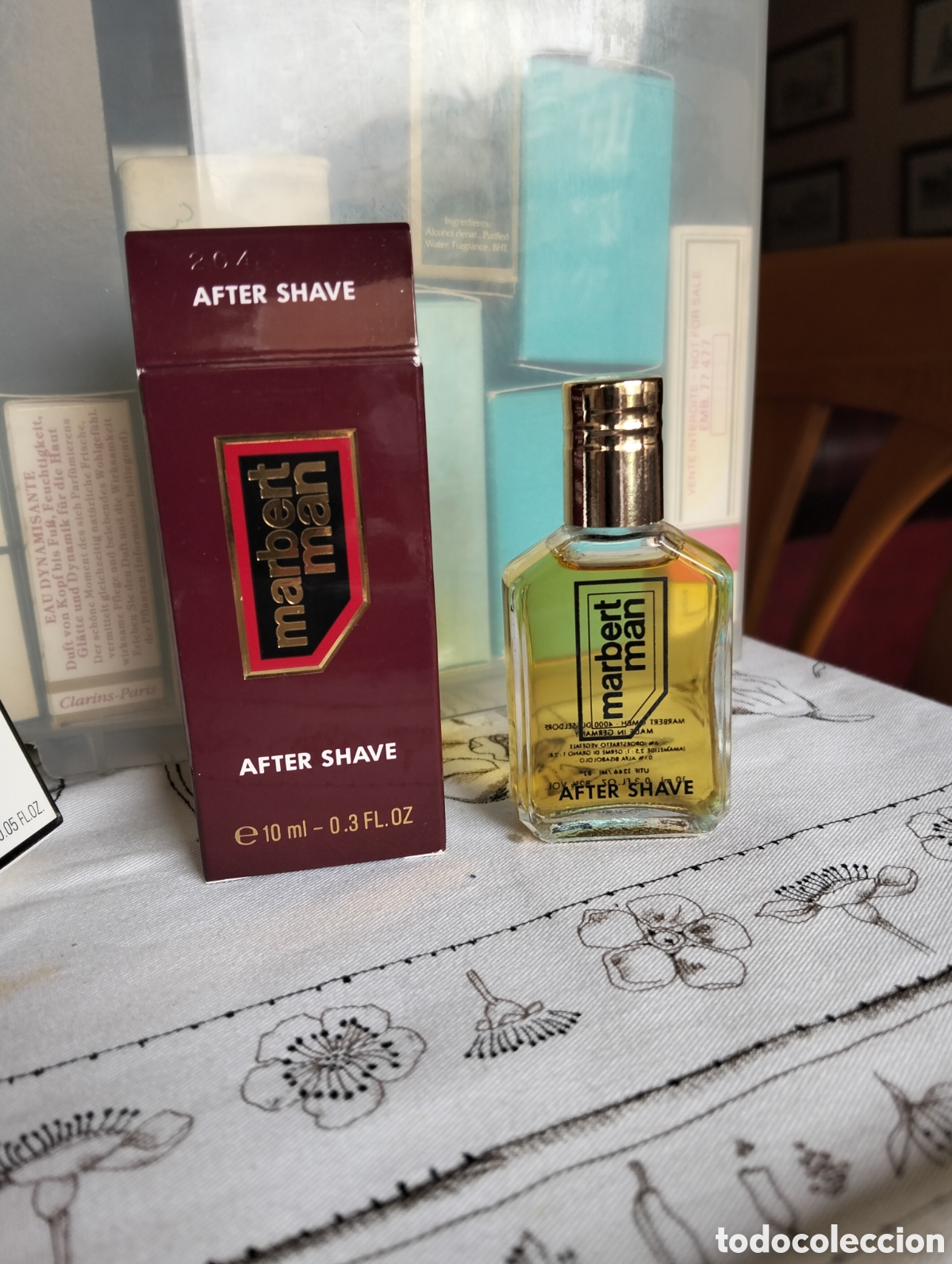 Miniaturas de perfumes antiguos: Marbete man 10 ml miniatura vintage