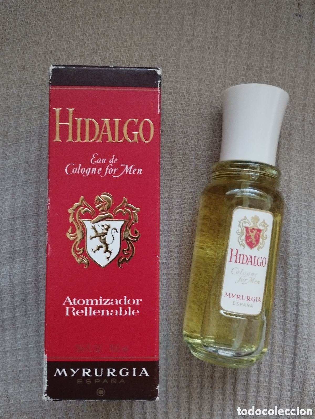 Miniaturas de perfumes antiguos: COLONIA HIDALGO DE MIRURGYA 100ML.