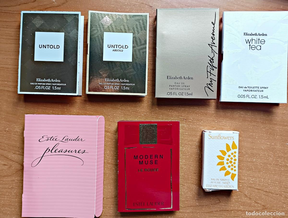 Miniaturas de perfumes antiguos: Lote muestras perfumes Elizabeth Arden y Est&eacute;e Lauder