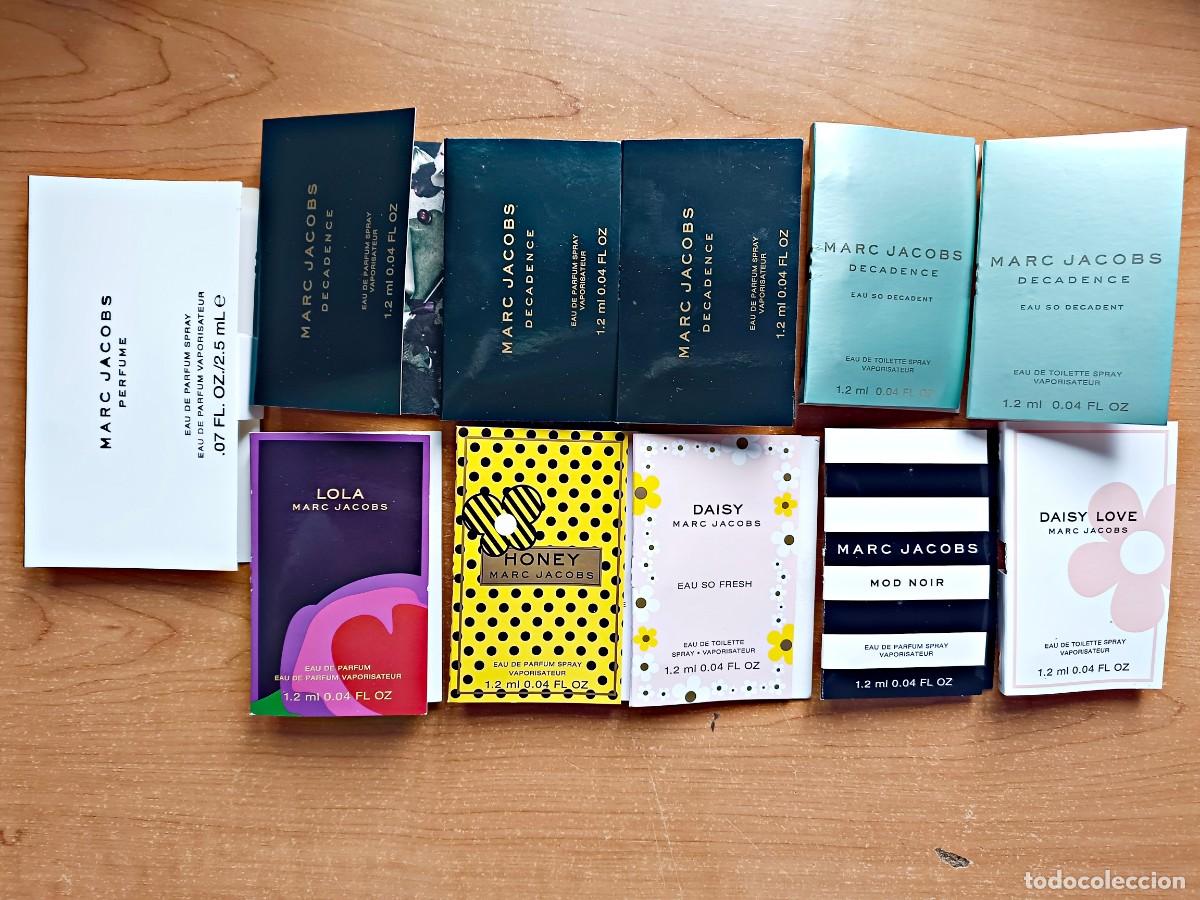 Miniaturas de perfumes antiguos: Lote 11 muestras perfumes Marc Jacobs