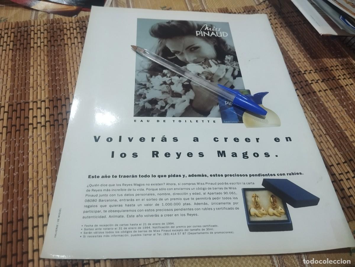 Miniaturas de perfumes antiguos: MISS PINAUD PERFUME COLONIA MUJER ANUNCIO PUBLICIDAD REVISTA 1993
