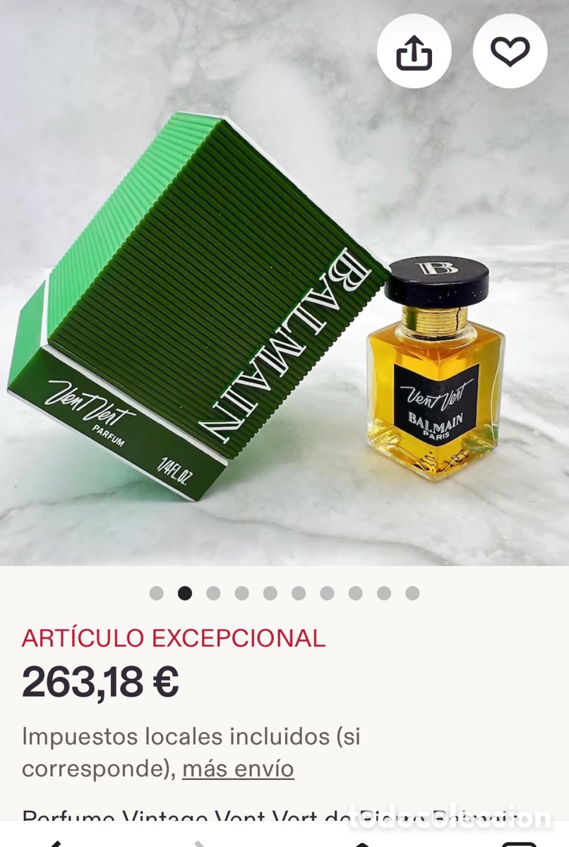 Miniaturas de perfumes antiguos: Perfume vintage Balmain - Foto 2