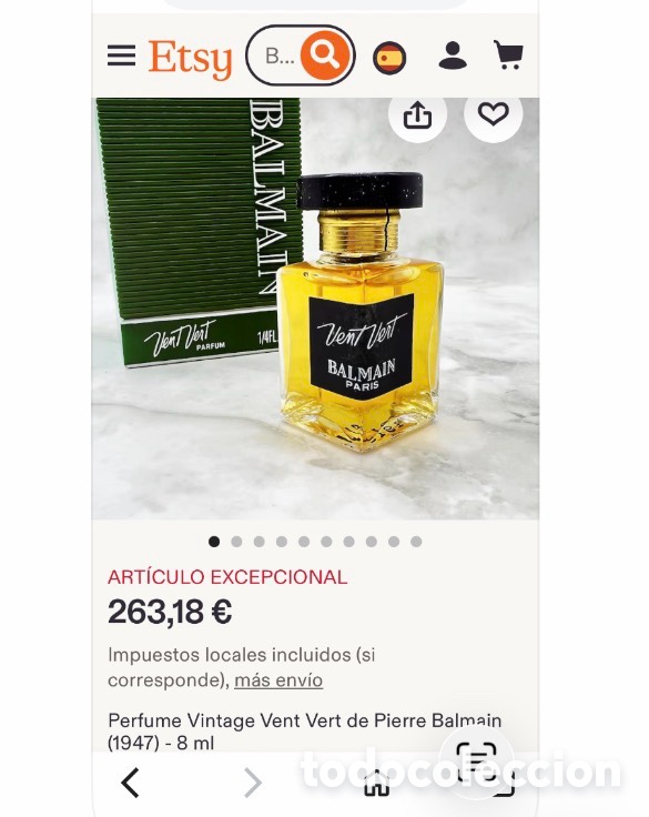 Miniaturas de perfumes antiguos: Perfume vintage Balmain - Foto 3