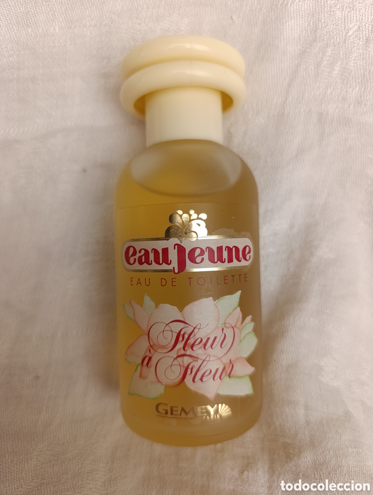 Miniaturas de perfumes antiguos: Fleur &agrave; Fleur,150 ml, lleno,fragancia vintage de la l&iacute;nea Eau Jeune, lanzada en 1982 ,descatalogada.