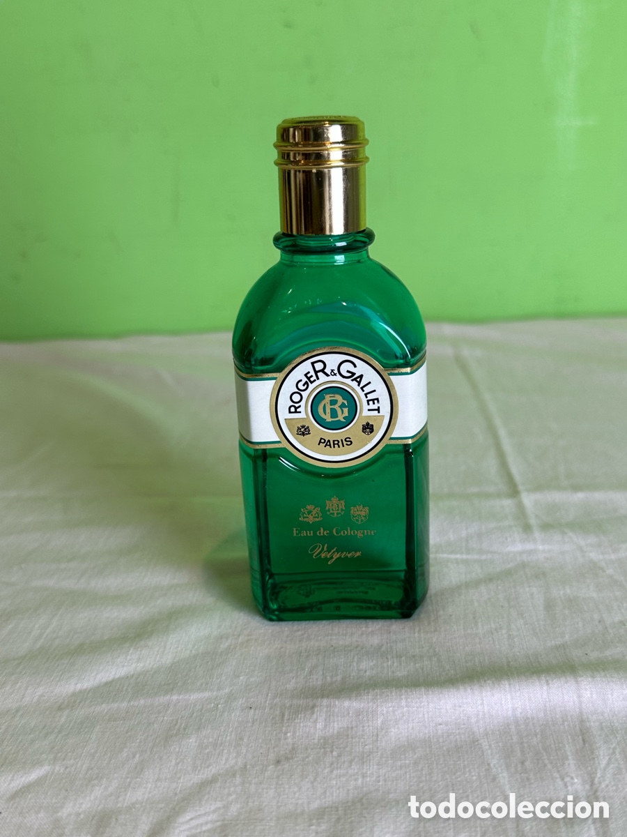 Miniaturas de perfumes antiguos: Perfume Roger & Gallet Eau de Cologne Vetyver frasco original