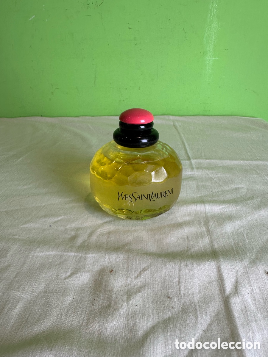 Miniaturas de perfumes antiguos: Yves Saint Laurent frasco vintage dise&ntilde;o original