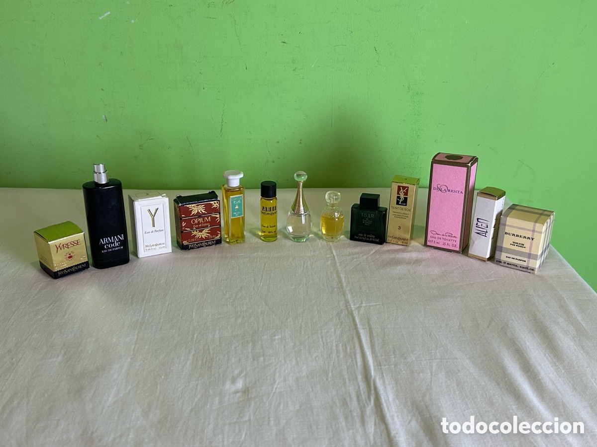 Miniaturas de perfumes antiguos: Gran lote perfumes miniatura lujo colecci&oacute;n vintage primeras marcas