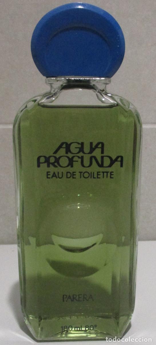 Miniaturas de perfumes antiguos: Frasco de colonia eau de toilette 180 ml. , AGUA PROFUNDA, de Parera, a&ntilde;os 80