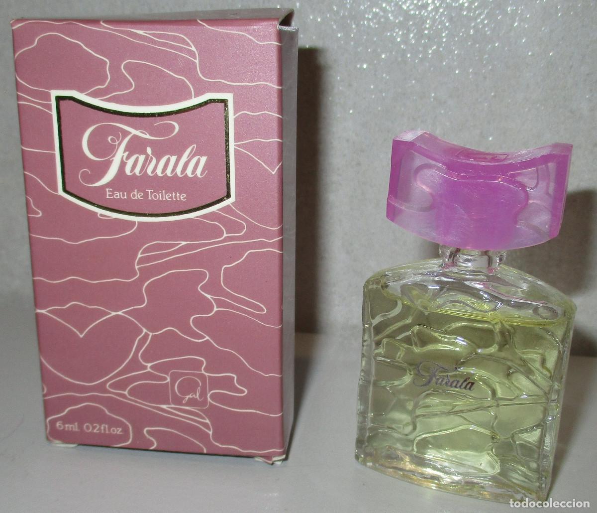 Miniaturas de perfumes antiguos: Frasco colonia eau de toilette, muestra 6 ml. FARALA, de Gal, a&ntilde;os 80