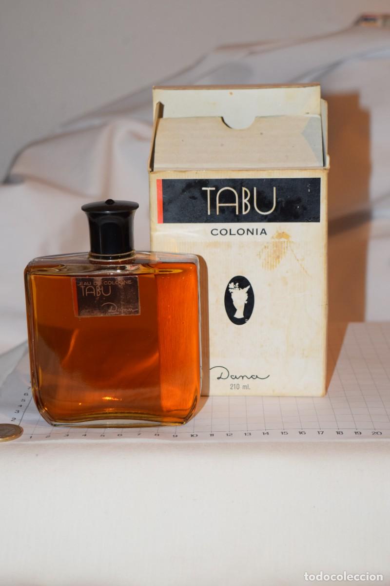 Miniaturas de perfumes antiguos: VINTAGE, antiguo frasco colonia / TABU de DANA, 210 Ml. - Ref. n&uacute;mero 202 - &iexcl;Mira fotos/detalles!