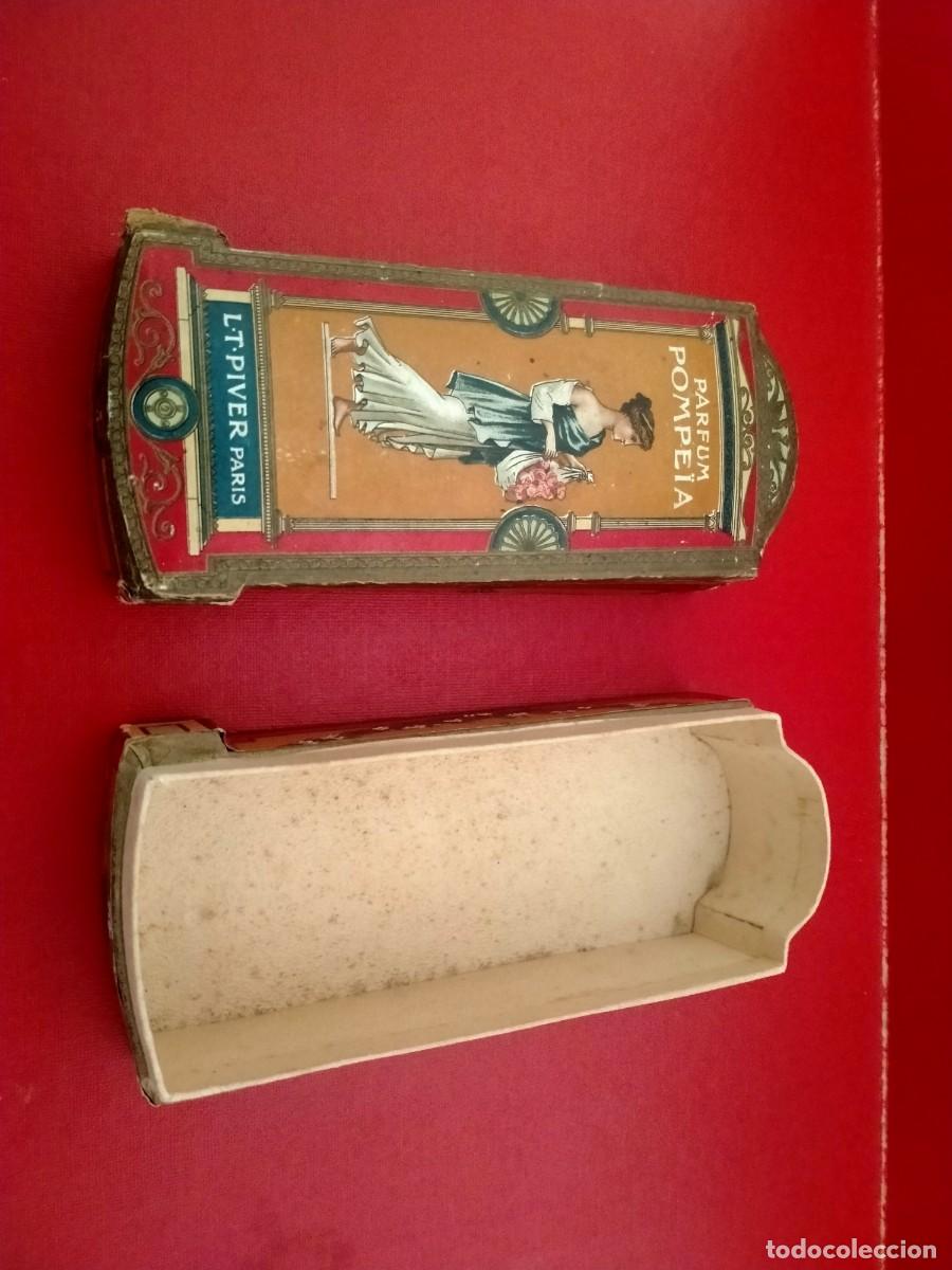 Miniaturas de perfumes antiguos: perfume antiguo caja pompeia muy bonita