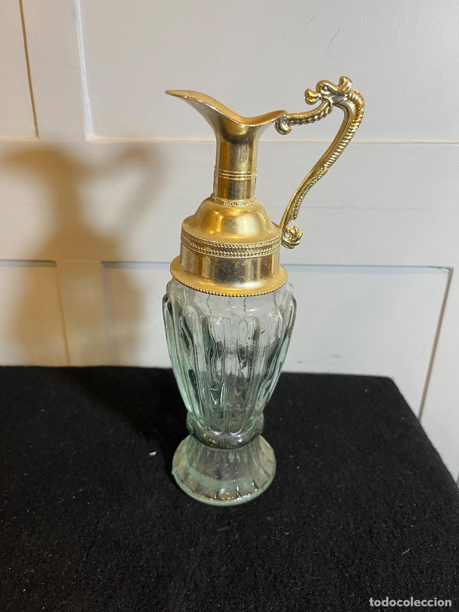 Miniaturas de perfumes antigos: Frasco Perfume AMALFI Andreu Vintage Vac&iacute;o Perfumer&iacute;a Espa&ntilde;ola Tocador Retro Plateado