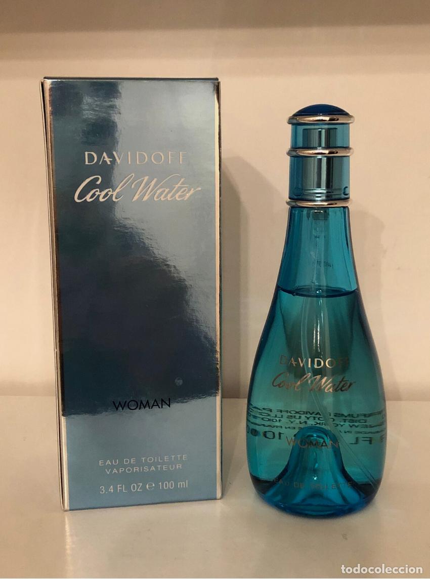 Miniaturas de perfumes antiguos: COOL WATER WOMAN EDT de Davidoff 100ml. VINTAGE
