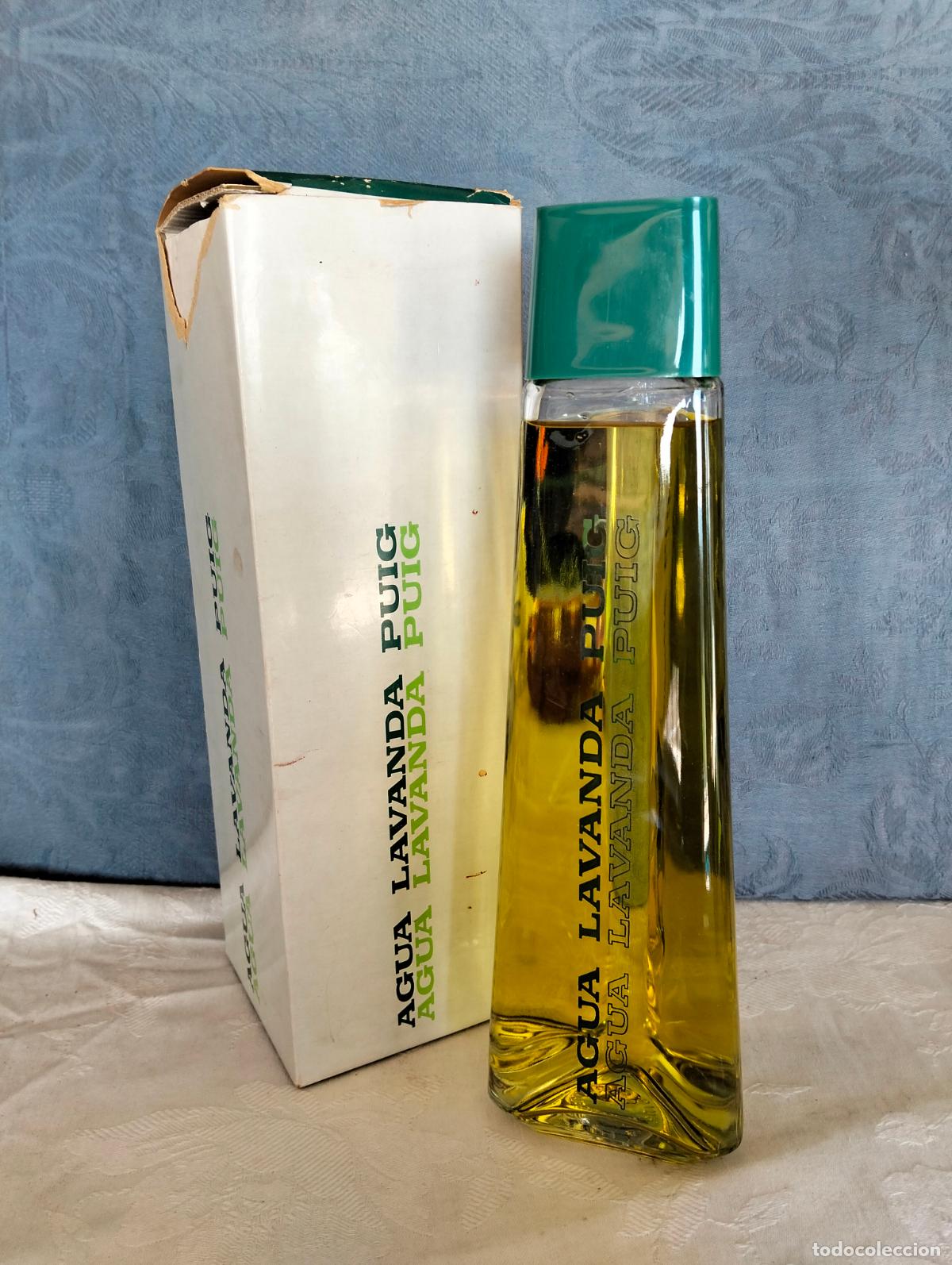 Miniaturas de perfumes antiguos: Perfume colonia agua lavanda Puig bote frasco gran tama&ntilde;o perfume agua de colonia eau de toilette