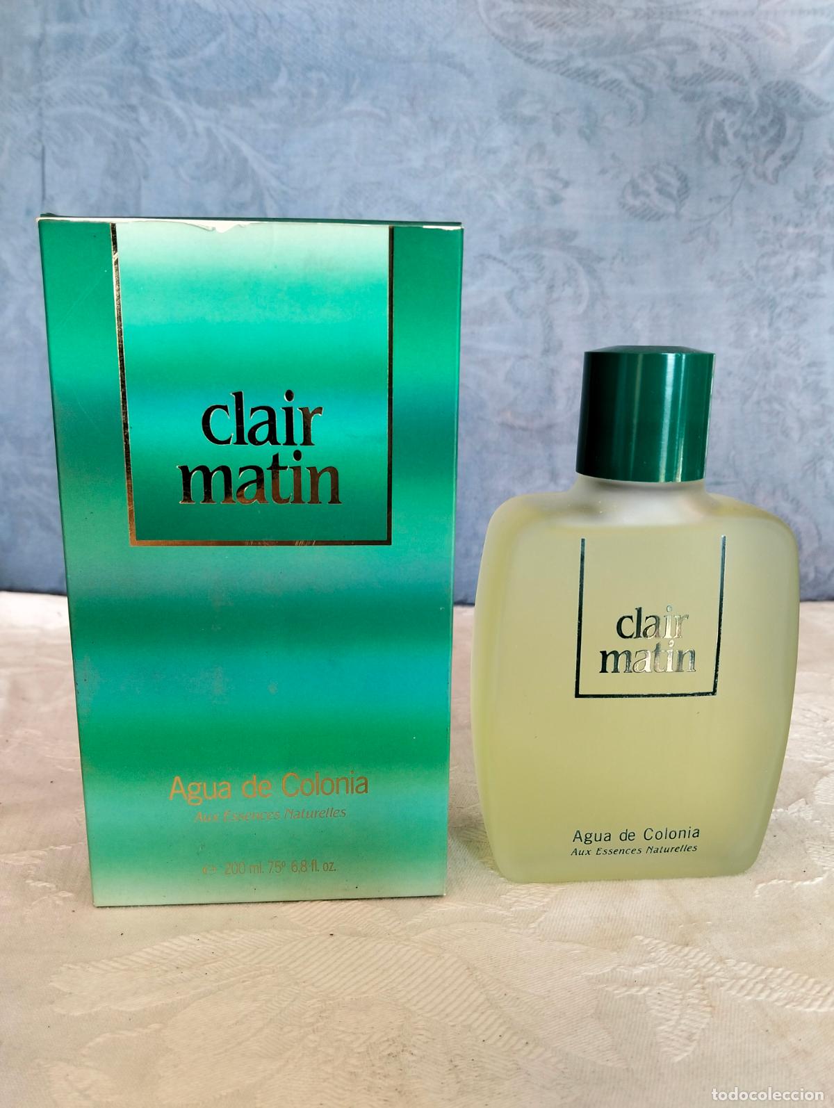Miniaturas de perfumes antiguos: Clair matin 200 ml perfume agua de colonia bote frasco eau de toilette cologne