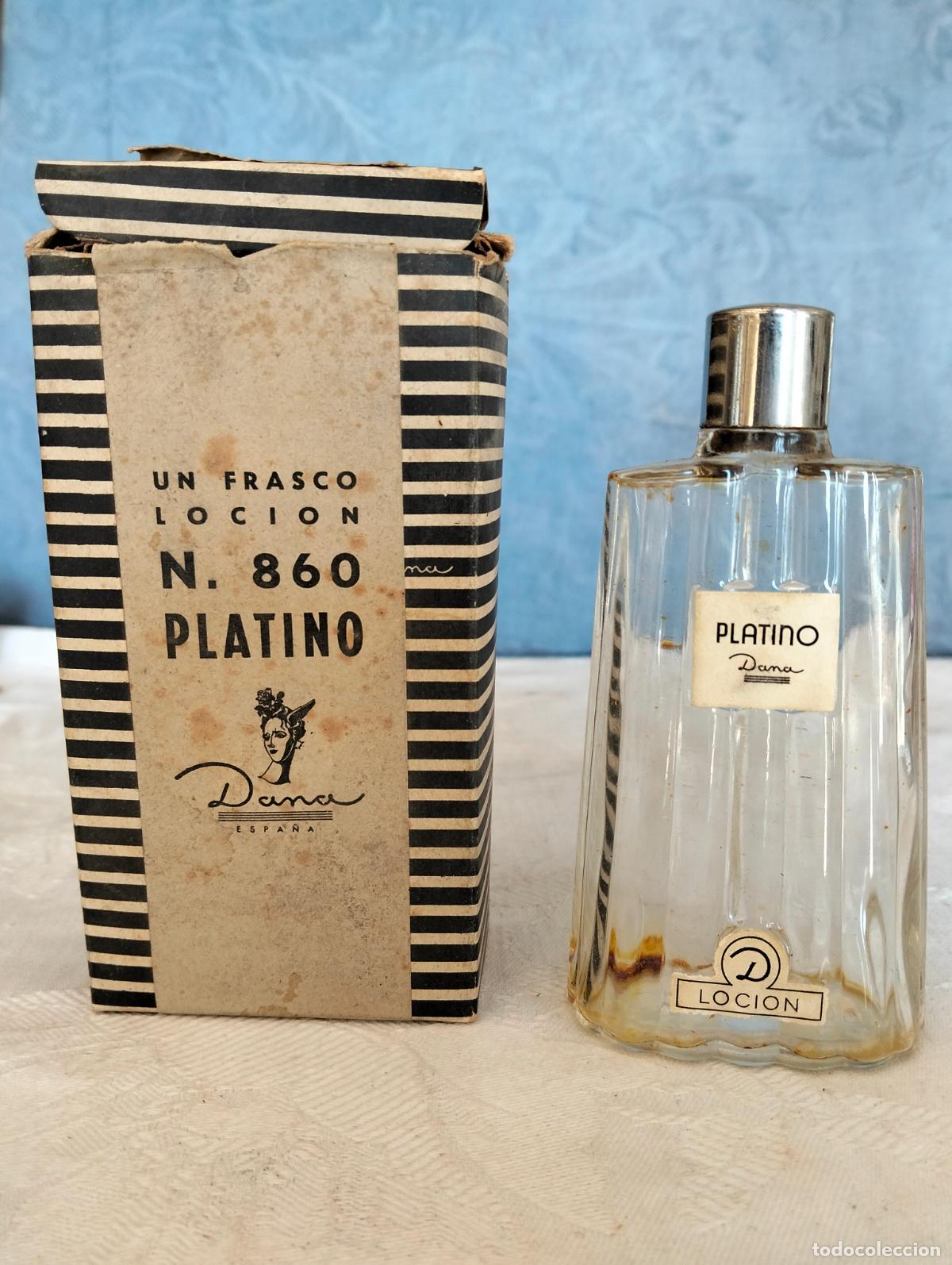 Miniaturas de perfumes antigos: Platino Dana Espa&ntilde;a perfume agua de colonia bote frasco eau de toilette cologne loci&oacute;n