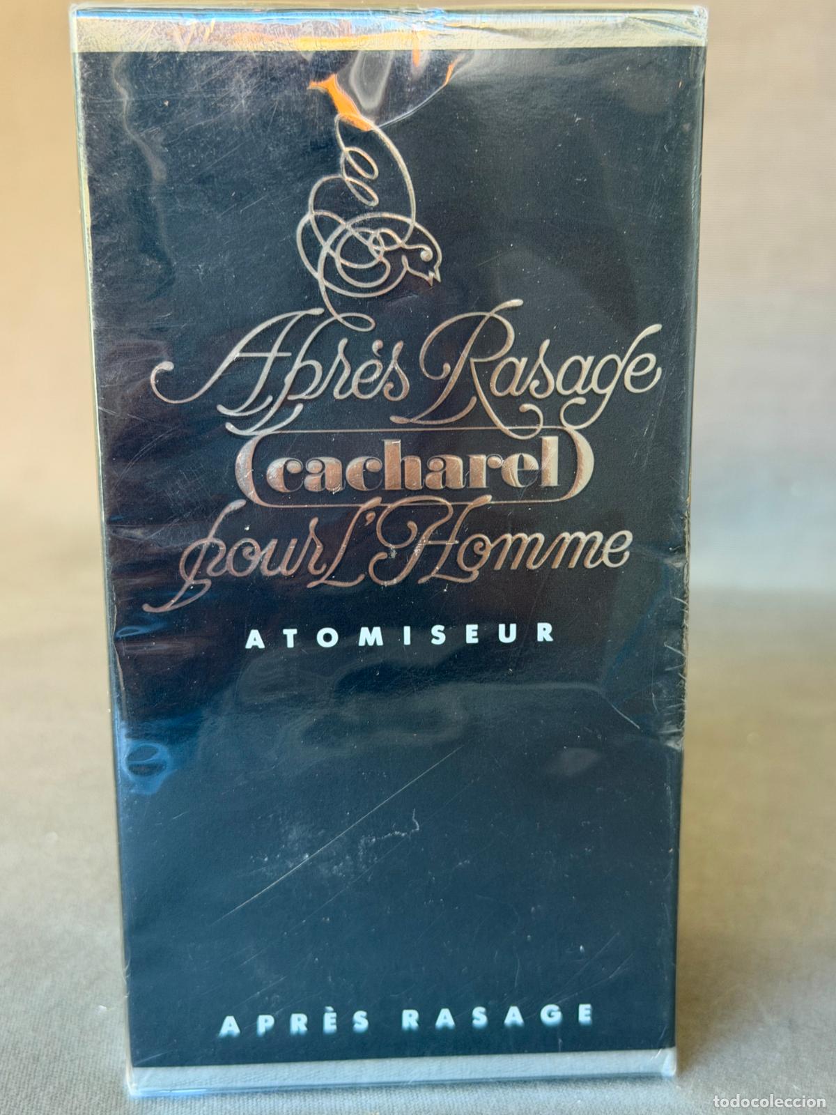 Miniaturas de perfumes antiguos: Vintage Cacharel , apr&eacute;s rasage , atomiseur , 100 ml, 104 g. 1980s.