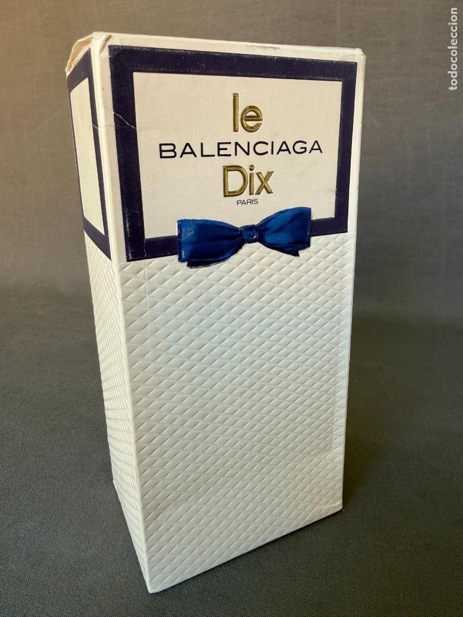 Miniaturas de perfumes antiguos: Vintage Balenciaga le dix , Paris , atomiseur eau de toilette , 120 cm. ref. 2342 , 1980s.