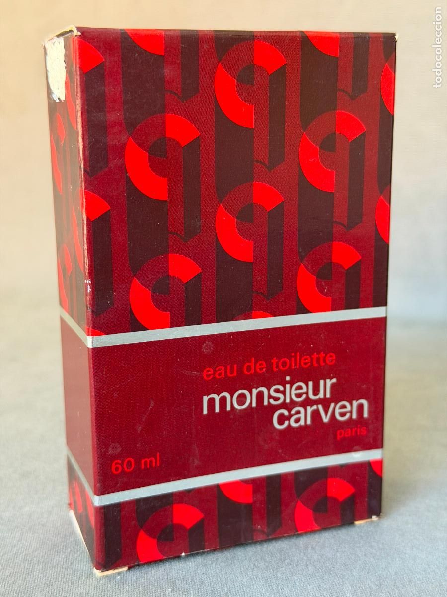 Miniaturas de perfumes antiguos: Vintage Monsieur Carven , eau de toilette , 60 ml. ref. 1728 , 1980s.