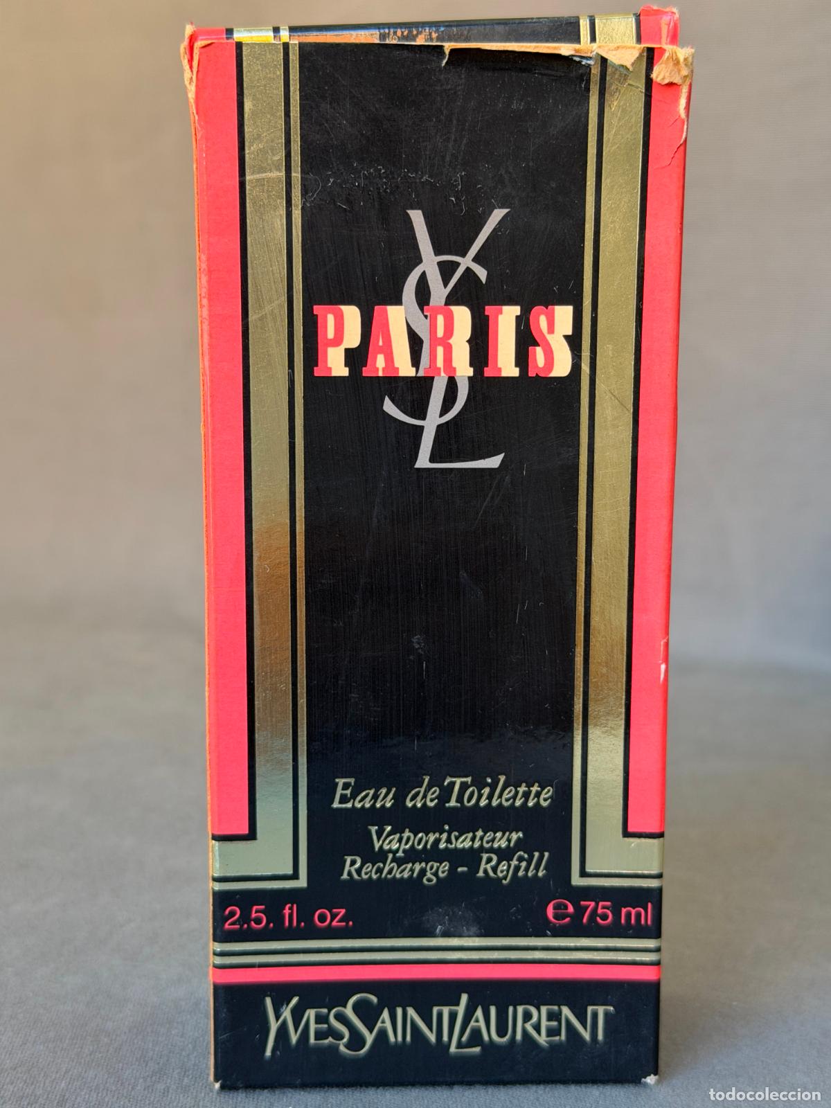 Miniaturas de perfumes antiguos: Vintage Paris de Yves Saint Laurent, eau de toilette ,vaporisateur, 75 ml, nuevo , 1980s.