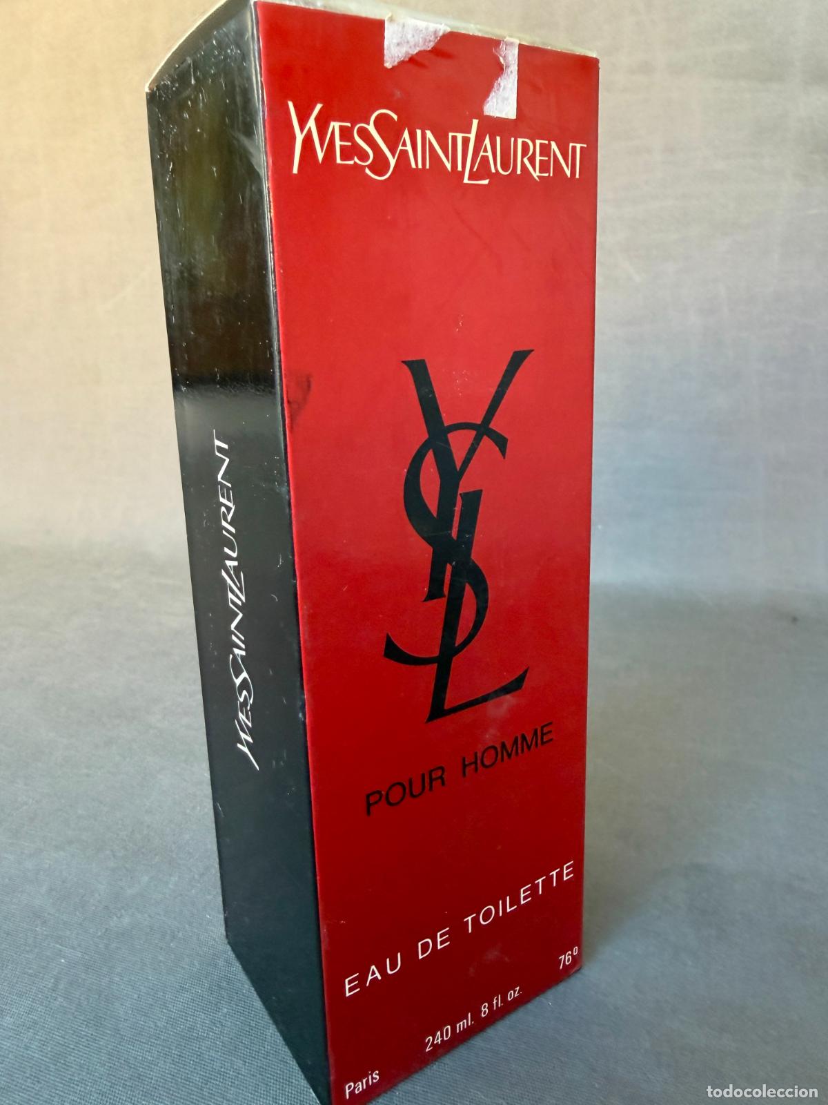 Miniaturas de perfumes antiguos: Vintage pour homme de Yves Saint Laurent, eau de toilette , 240 ml, nuevo , 1980s.