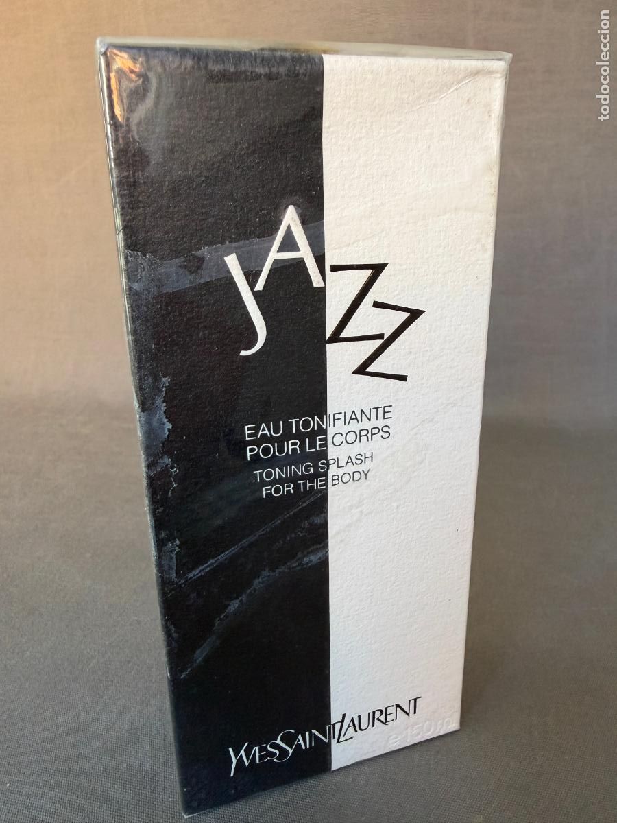 Miniaturas de perfumes antiguos: Vintage Jazz de Yves Saint Laurent, eau tonificante pour le corps , 150 ml, nuevo , de 1990 aprox.