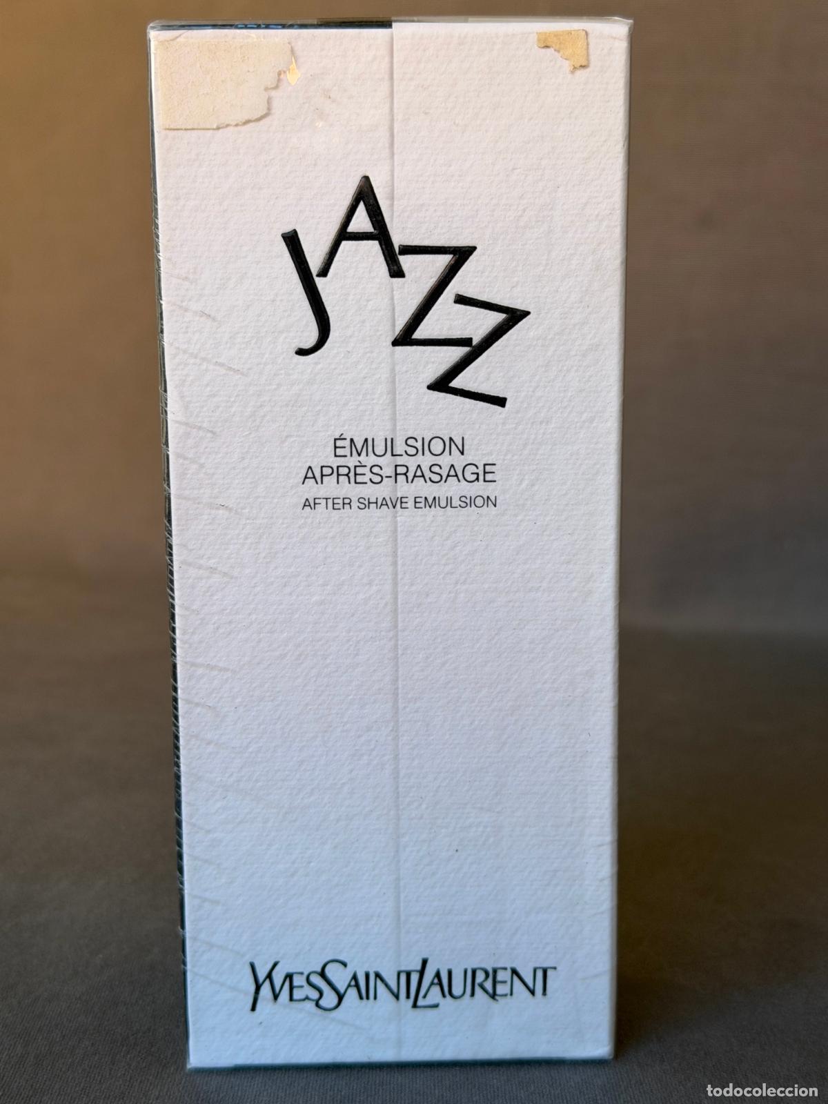 Miniaturas de perfumes antiguos: Vintage Jazz de Yves Saint Laurent, &eacute;mulsion apr&eacute;s rasage , 100 ml, nuevo , de 1990 aprox.