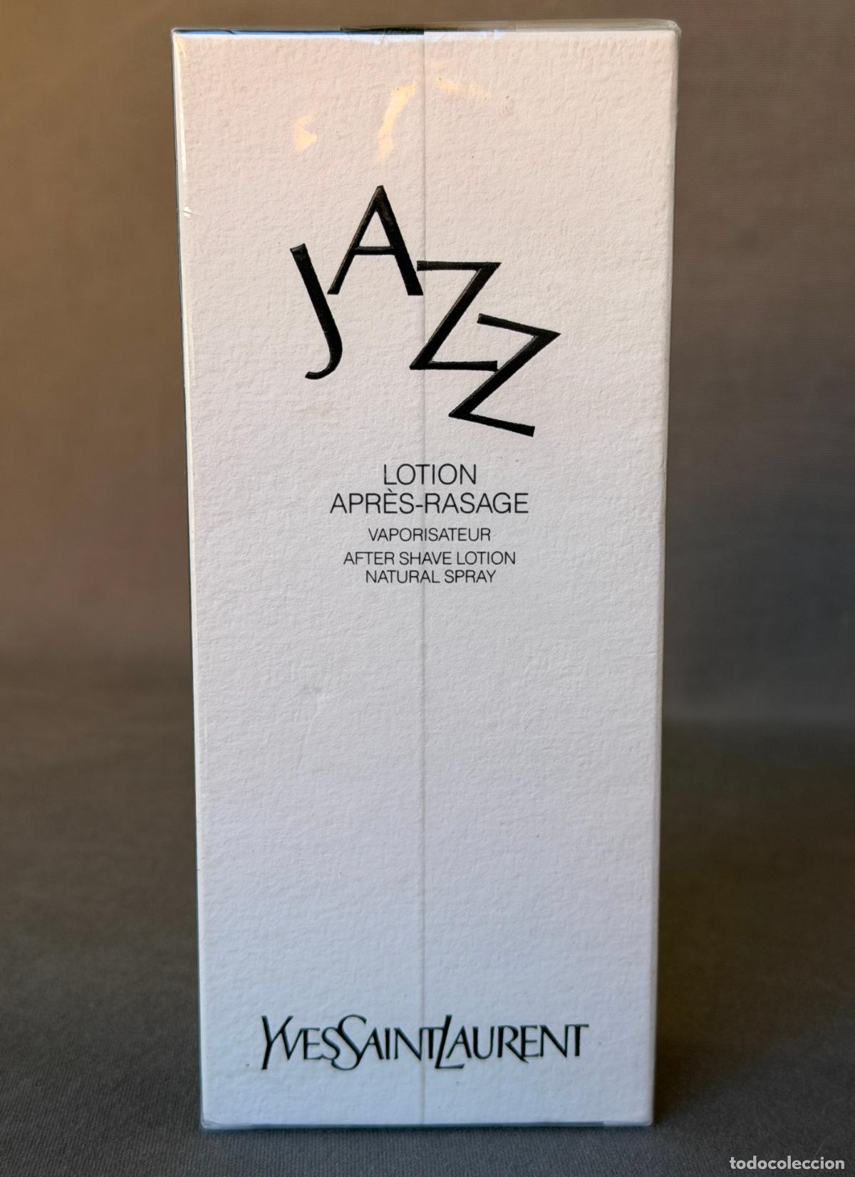Miniaturas de perfumes antiguos: Vintage Jazz de Yves Saint Laurent, lotion apr&eacute;s rasage , vaporisateur , 100 ml, nuevo , de 1990 apr