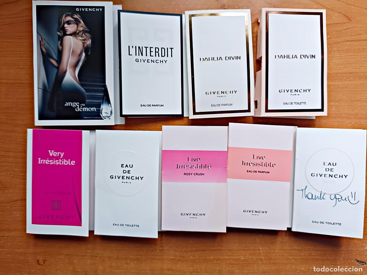 Miniaturas de perfumes antiguos: Lote muestras perfumes Givenchy mujer