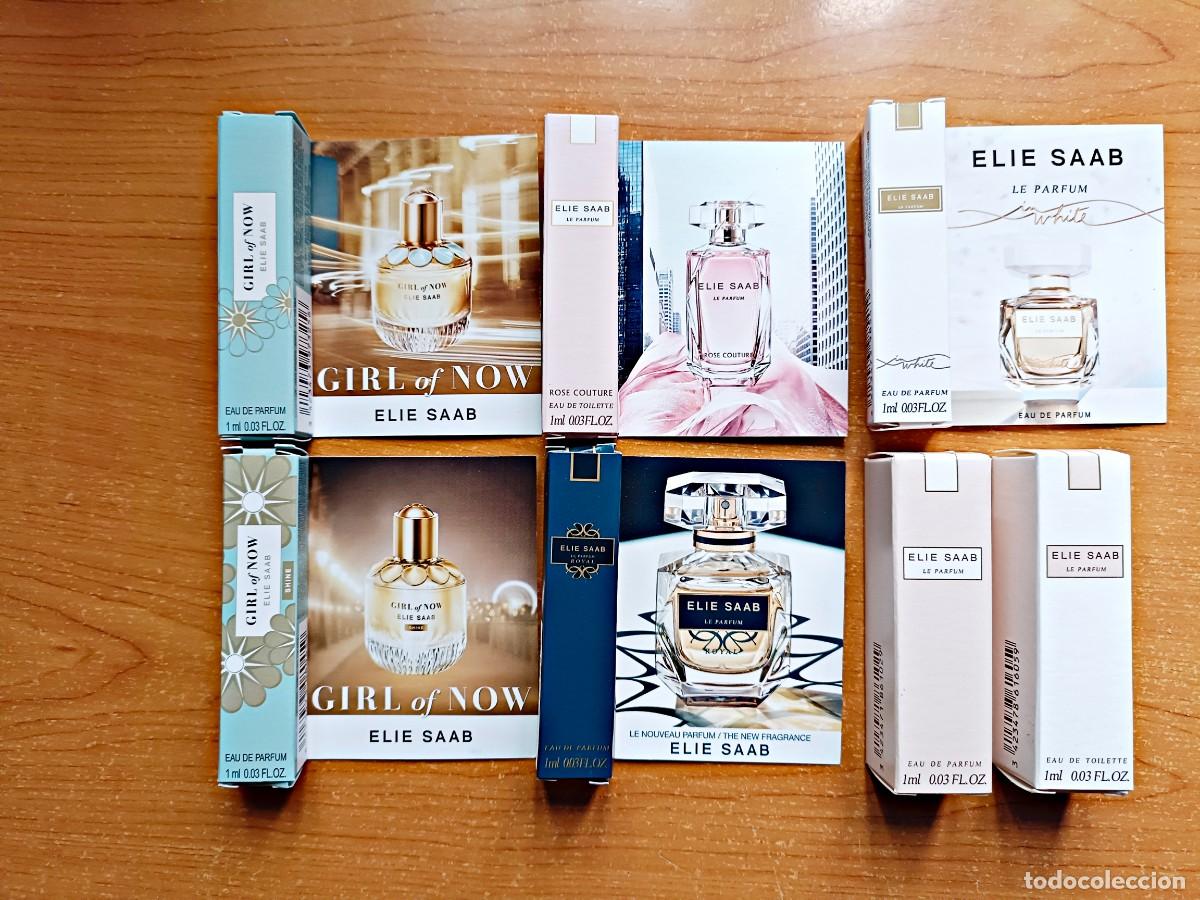 Miniaturas de perfumes antiguos: Lote muestras perfumes Elie Saab mujer