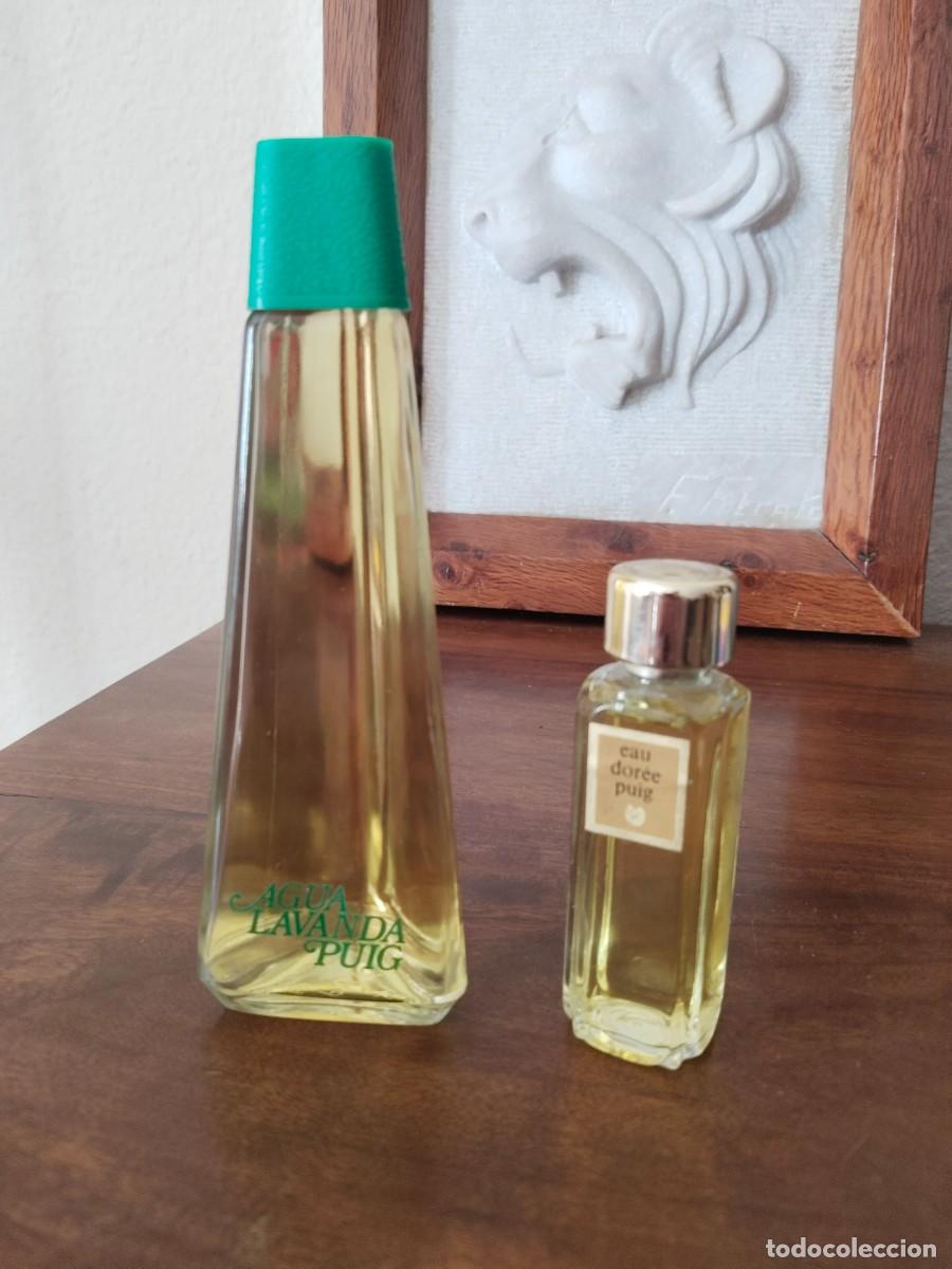 Miniatures of antique perfumes: Lavanda Puig y Eau Dor&eacute;e Puig. Vintage.