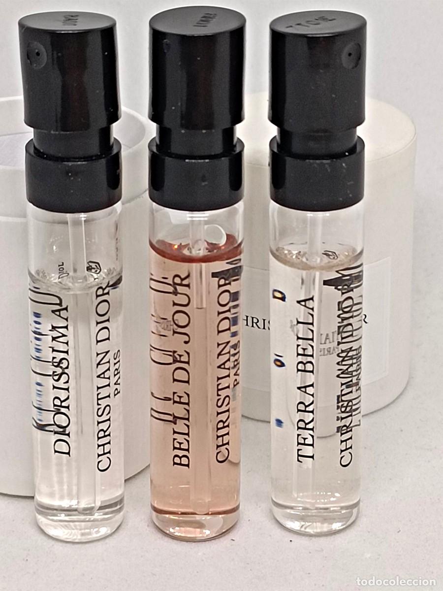 Miniaturas de perfumes antiguos: Lote muestras Dior Priv&eacute;e Diorissima - Belle de Jour - Terra Bella