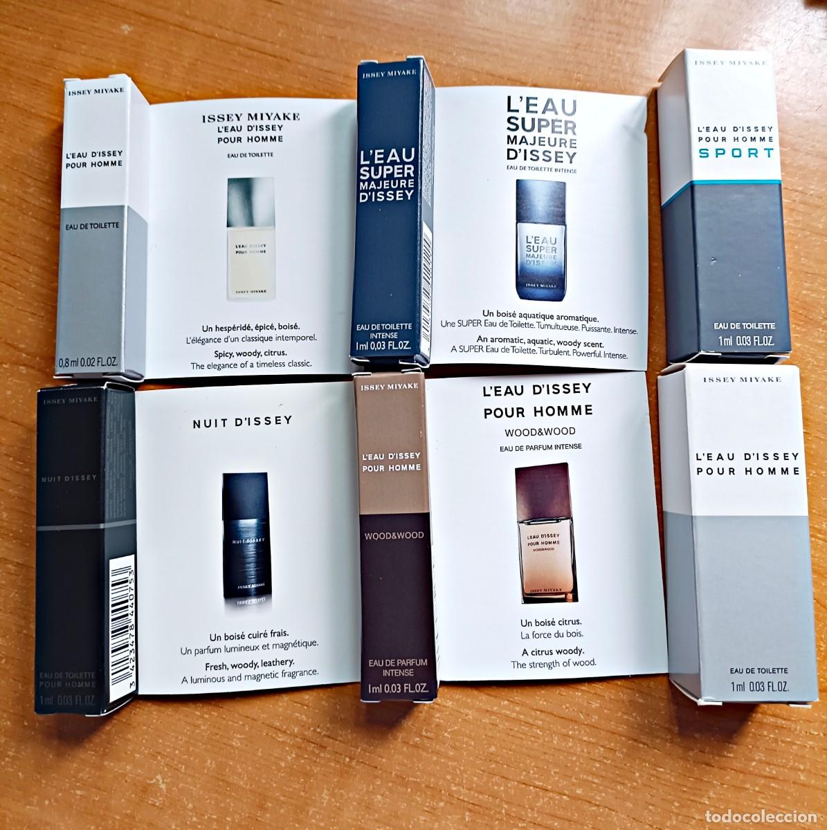 Miniaturas de perfumes antiguos: Lote muestras perfumes Issey Miyake hombre