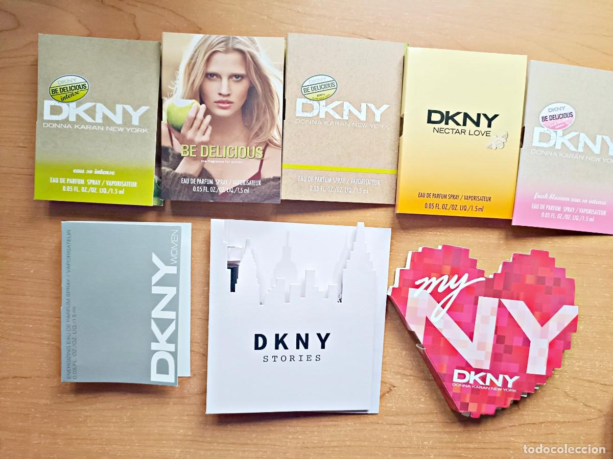 Miniaturas de perfumes antiguos: Lote muestras perfumes DKNY mujer
