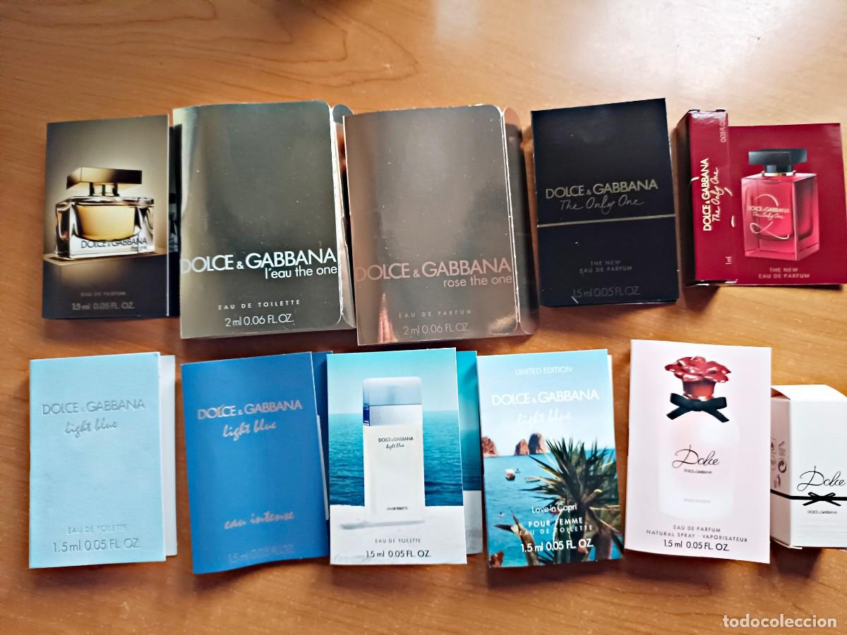 Miniaturas de perfumes antiguos: Lote muestras perfumes Dolce & Gabanna mujer