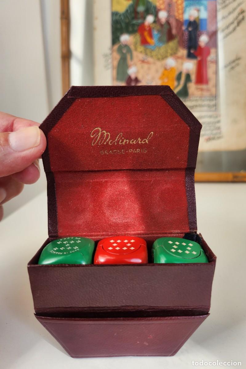 Miniaturas de perfumes antiguos: MOLINARD, ESTUCHE PERFUMES S&Oacute;LIDOS CONCRETA DADOS