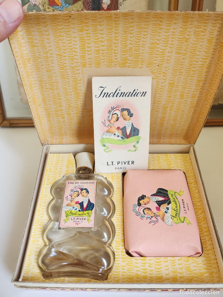 Miniaturas de perfumes antiguos: L.T. PIVER, ANTIGUO ESTUCHE &rdquo;INCLINATION&rdquo;