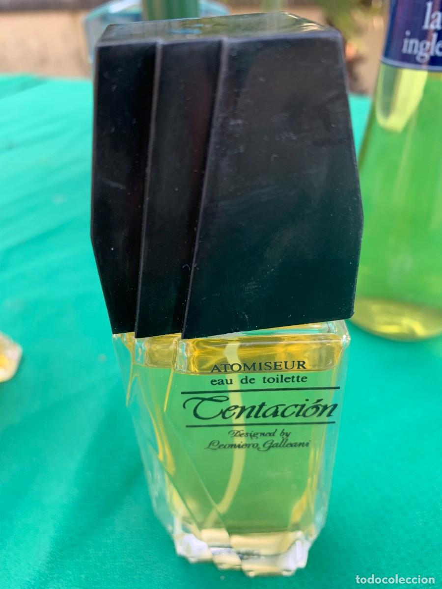 Miniaturas de perfumes antiguos: Colonia. Tentaci&oacute;n, de Leoniero Galleani. 70 ml (aprox.)