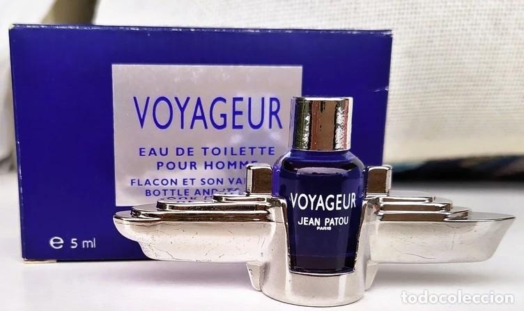 Miniaturas de perfumes antiguos: Miniatura de perfume de colecci&oacute;n Jean Patou Voyageur Eau de toilette