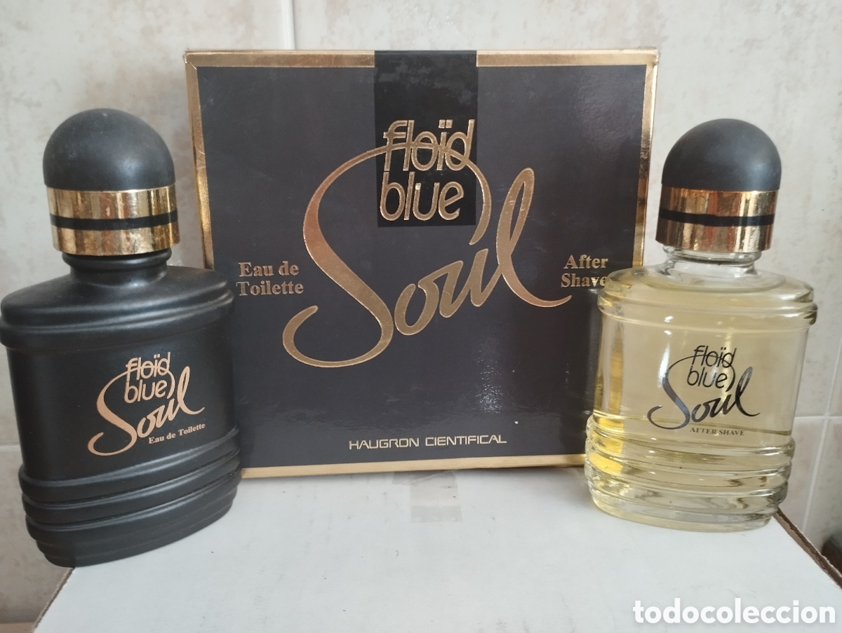 Miniaturas de perfumes antiguos: ESTUCHE FLOID BLUE SOUL COLONIA Y AFTER SHAVE DESCATALOGADO NUEVO