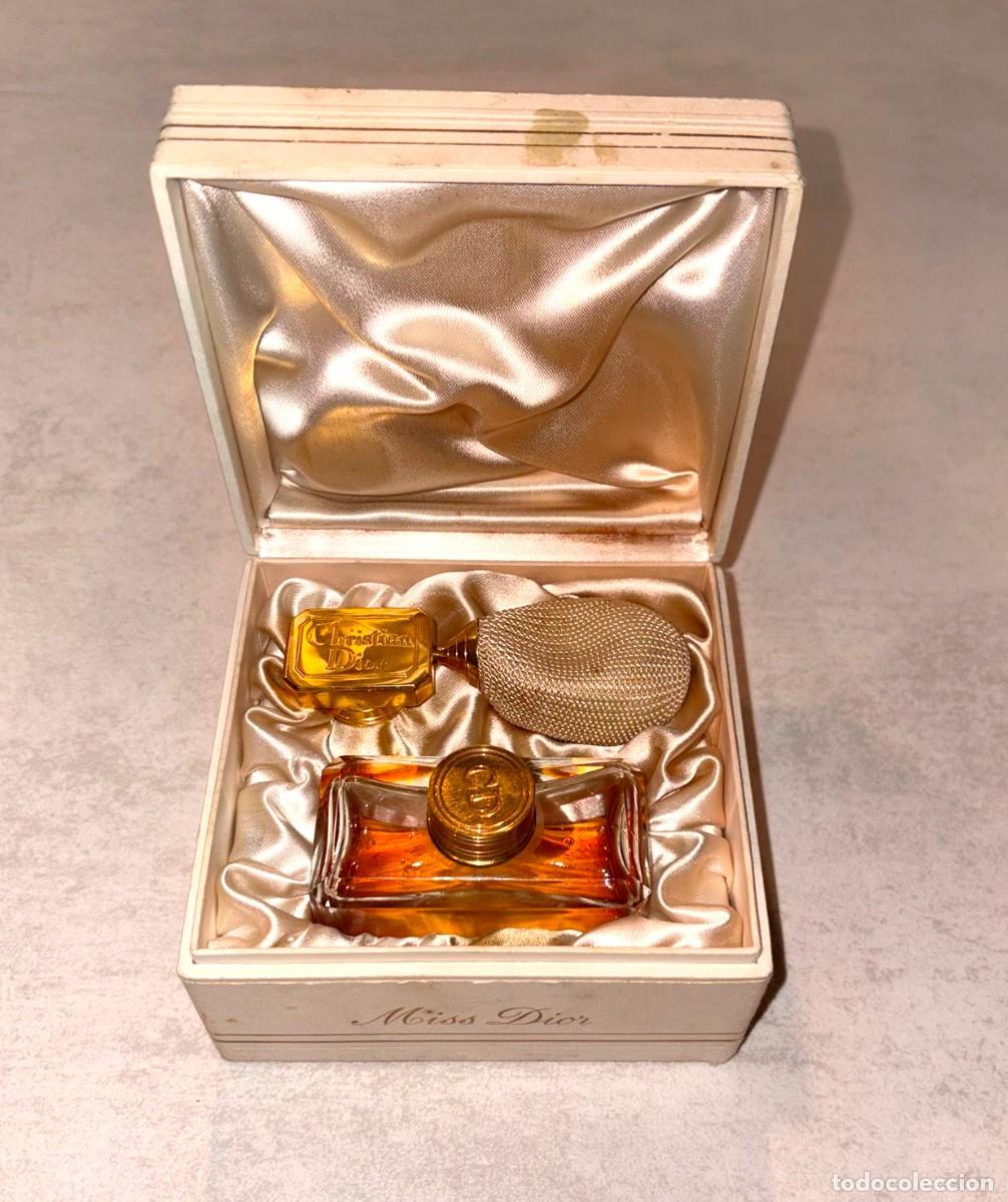 Miniaturas de perfumes antiguos: EAU DE PARFUM &laquo;Miss Dior&raquo; ORIGINAL DE CHRISTIAN DIOR. A&Ntilde;OS 50. PIEZA DE MUSEO!!
