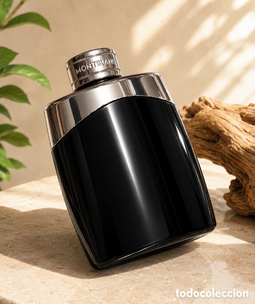 Miniaturas de perfumes antiguos: Frasco de perfume Montblanc Legend 100 ml vac&iacute;o - pieza elegante para colecci&oacute;n o decoraci&oacute;n